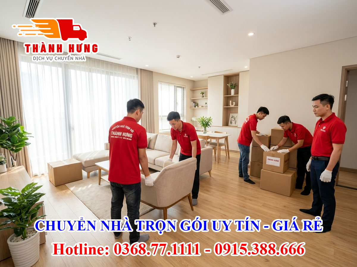 Chuyển nhà trọn gói tại Bình Dương uy tín giá rẻ