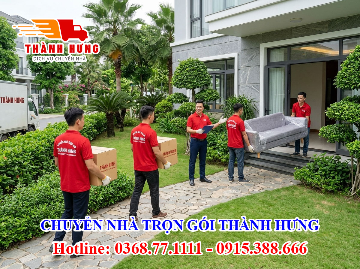 Chuyển nhà trọn gói Thành Hưng tại Bà Rịa - Vũng Tàu