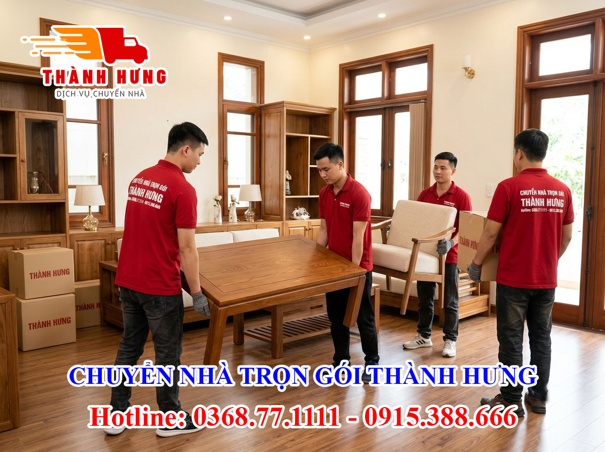 Chuyển nhà trọn gói Thành Hưng tại Bến Tre