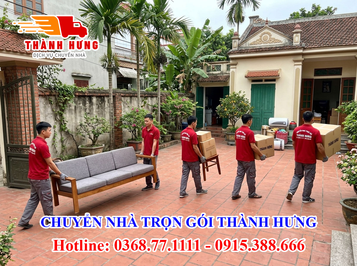 Chuyển nhà trọn gói Thành Hưng tại Tiền Giang