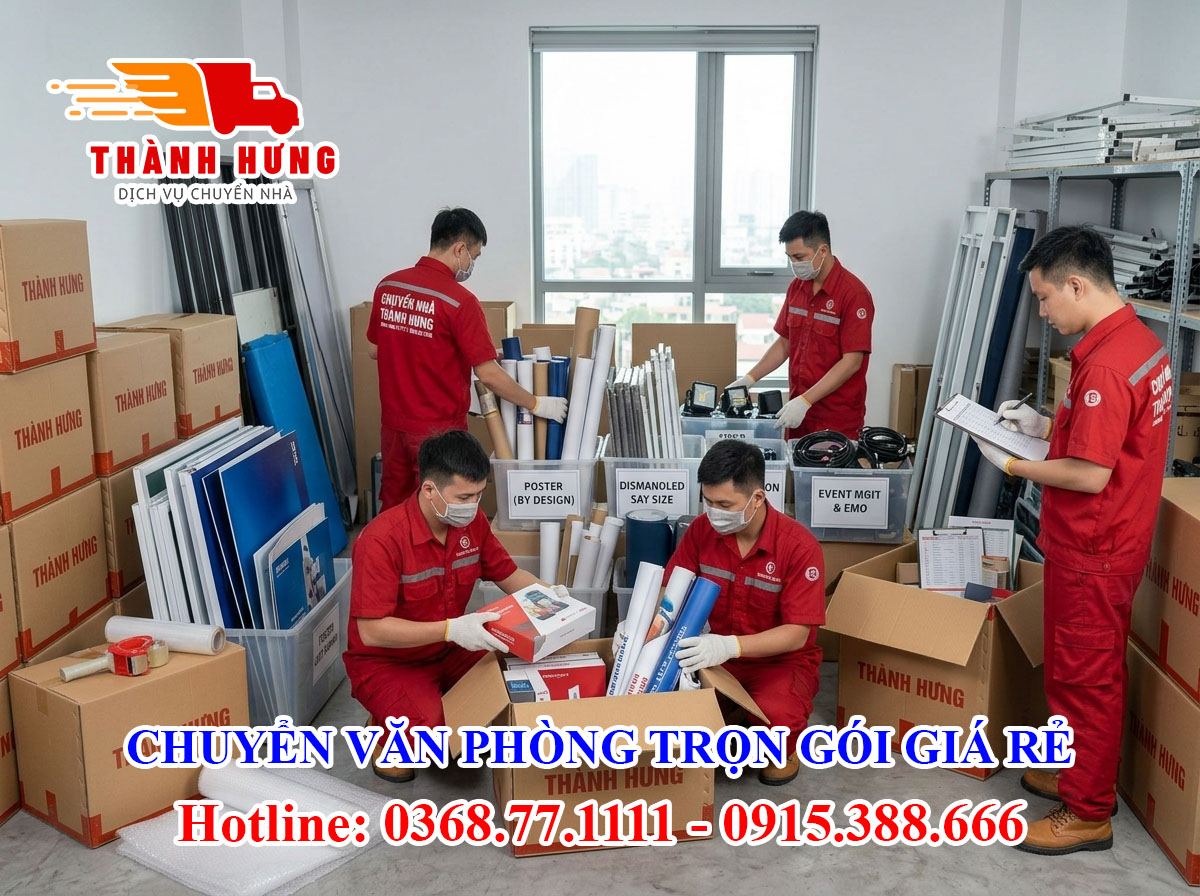 Chuyển văn phòng tại Bà Rịa - Vũng Tàu giá rẻ