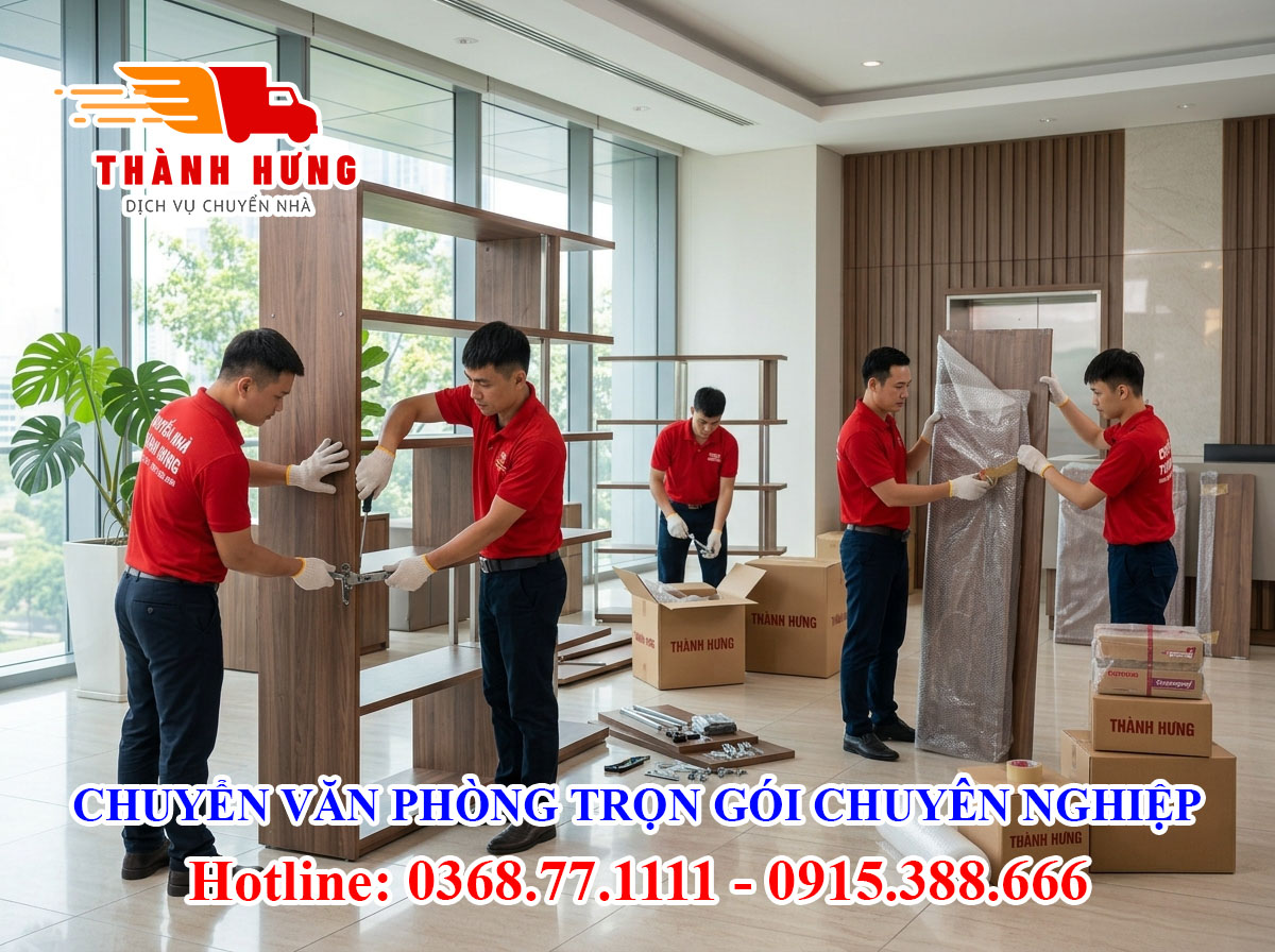 Chuyển văn phòng tại Bạc Liêu chuyên nghiệp