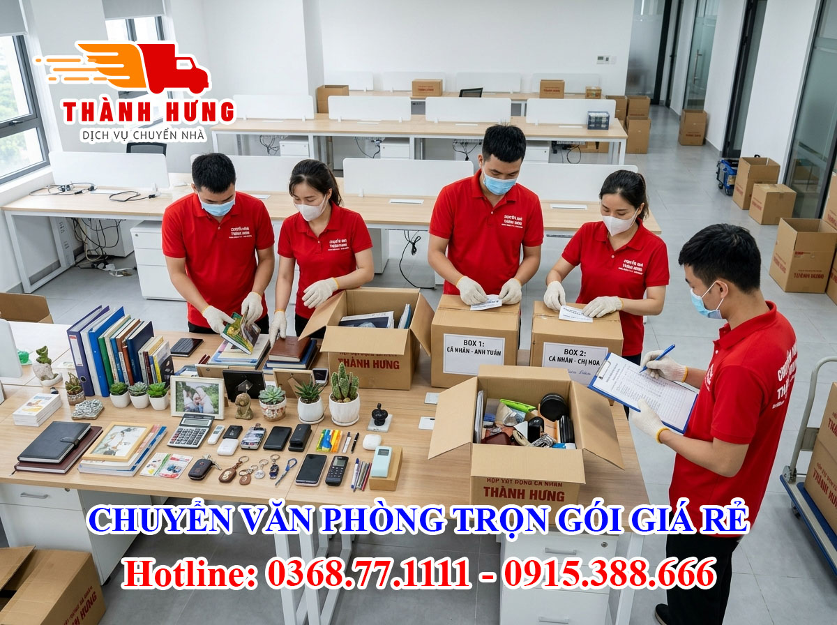 Chuyển văn phòng tại Đồng Nai giá rẻ