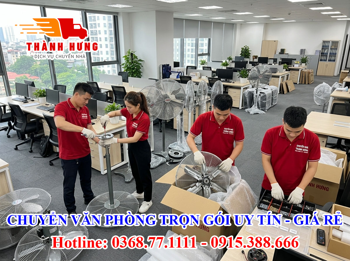 Chuyển văn phòng tại Tiền Giang uy tín giá rẻ